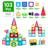 Magnetic Building Blocks Construction Set Game Magnet Tiles Children Montessori Educational Toys for Kid Boy Girl Gift