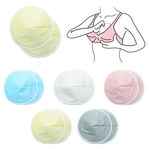2Pcs Organic Bamboo Viscose Nursing Breast Pads Washable Breastfeeding Pads Reusable Breast Pads for Breastfeeding Nursing Pads