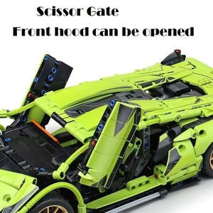 1280PCS New Technical 1:14 Lambo Super Sports Car Building Blocks MOC City Speed Vehicle Assemble Bricks Toys for Kids Boys