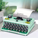 820PCS Typewriter Building Blocks Classic Creative Ideas Machine Retro Micro Bricks Educational DIY Toys for Adults Holiday Gift