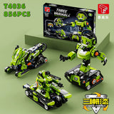New 700+Pcs 3In1 Technical High-Tech Programming Robot Diy Tank APP RC Building Blocks Bricks Sets Toys Kid Moc Set Best Gifts