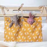 1Pc Portable Baby Crib Storage Bag Multifunctional Newborn Bed Headboard Organizer for Kids Baby Bedding Diaper Bag